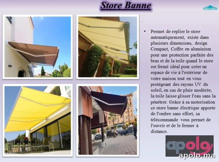 Store banne coffre